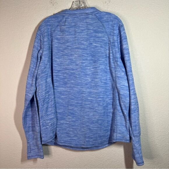St. John's Bay Womens Blue Half Zip High Neck Pullover Active Sweater Size XL - Picture 4 of 6